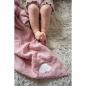 Preview: Babydecke aus Musselin - Weiche Baumwolle - Rosa Pink mit kleiner Wolke - personalisierbar